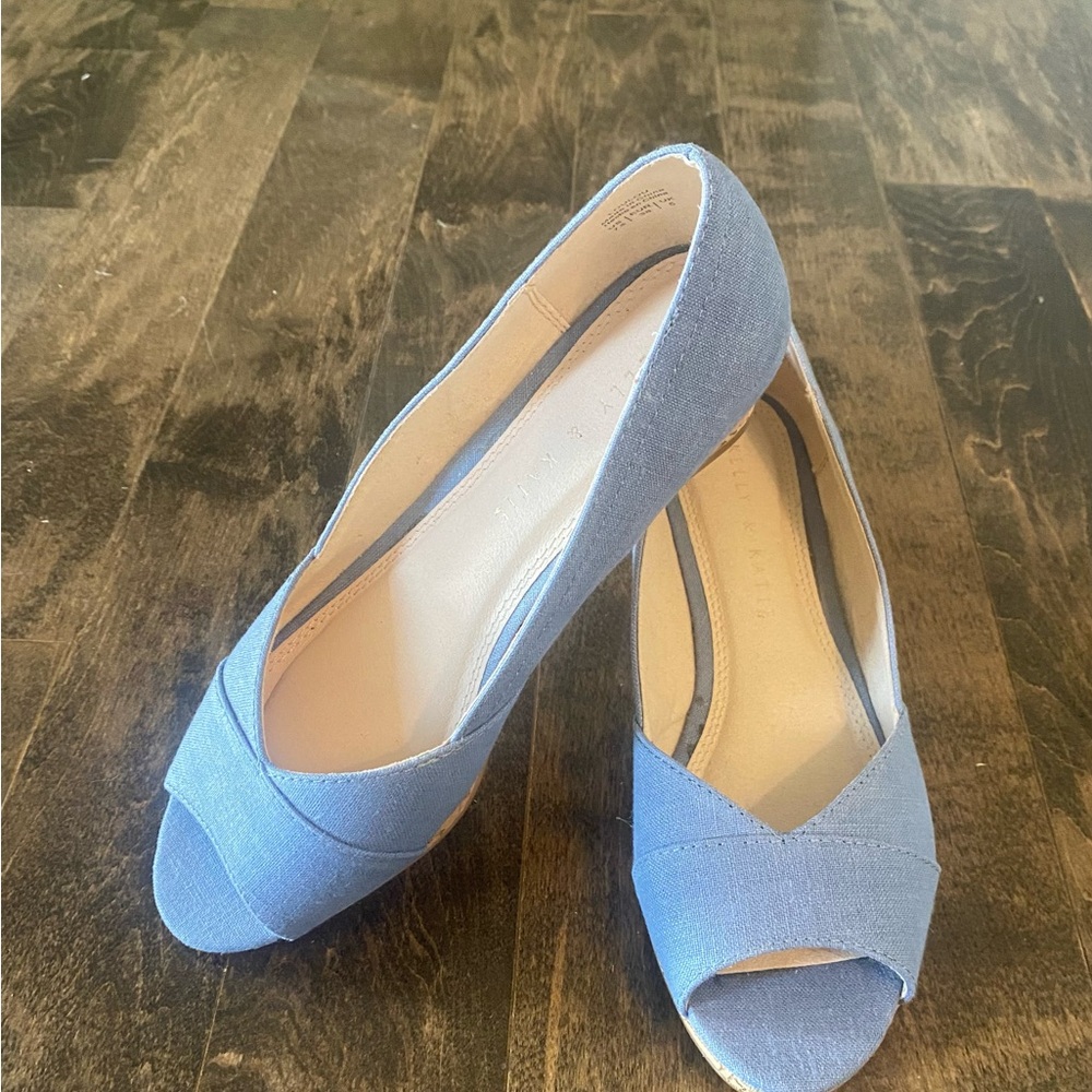 Kelly & Katie Blue Wedges